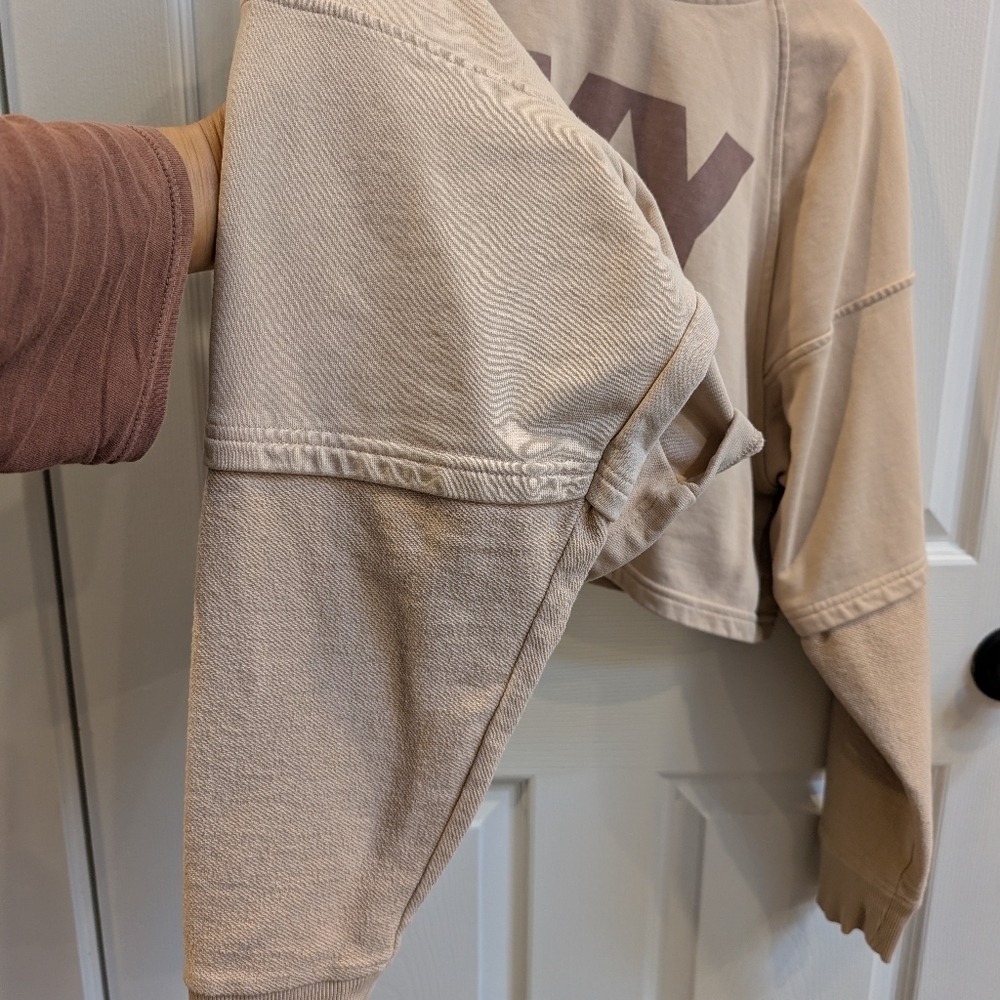 Ivy Park (Beyonce) Beige Cropped Sweatshirt - Picture 5 of 8
